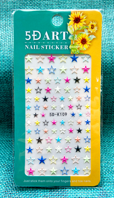 Cloud Heart Star 5D Embossed Nail Sticker