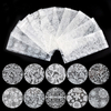 10 designs White Lace Nail Art Transfer Foil Sticker 