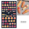 5D Embossed Seal Wax Nail sticker