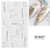 5D Embossed Winter Sweater Nail sticker