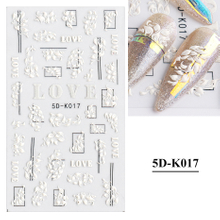 5D Embossed Winter Sweater Nail sticker