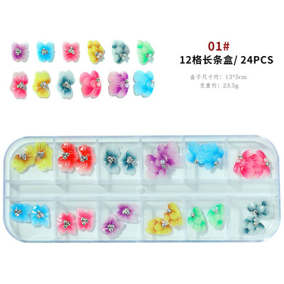 New Arrival Flower Nail Decoration 