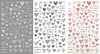 F926-939 Love Heart Valentine's Day Nail Sticker