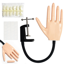 Flexible Silicone Practice Hand Detachable Finger With Replacable Nail Tip