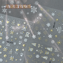 2024 New Merry Christmas Golad Sticker