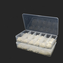 PP Empty Nail Storage Box for 1000pcs Nail Tip 12 Sizes