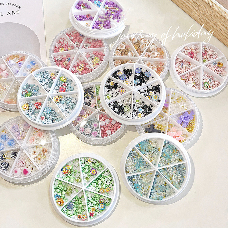 Nail Diy Rose Pearl Caviar Decoration