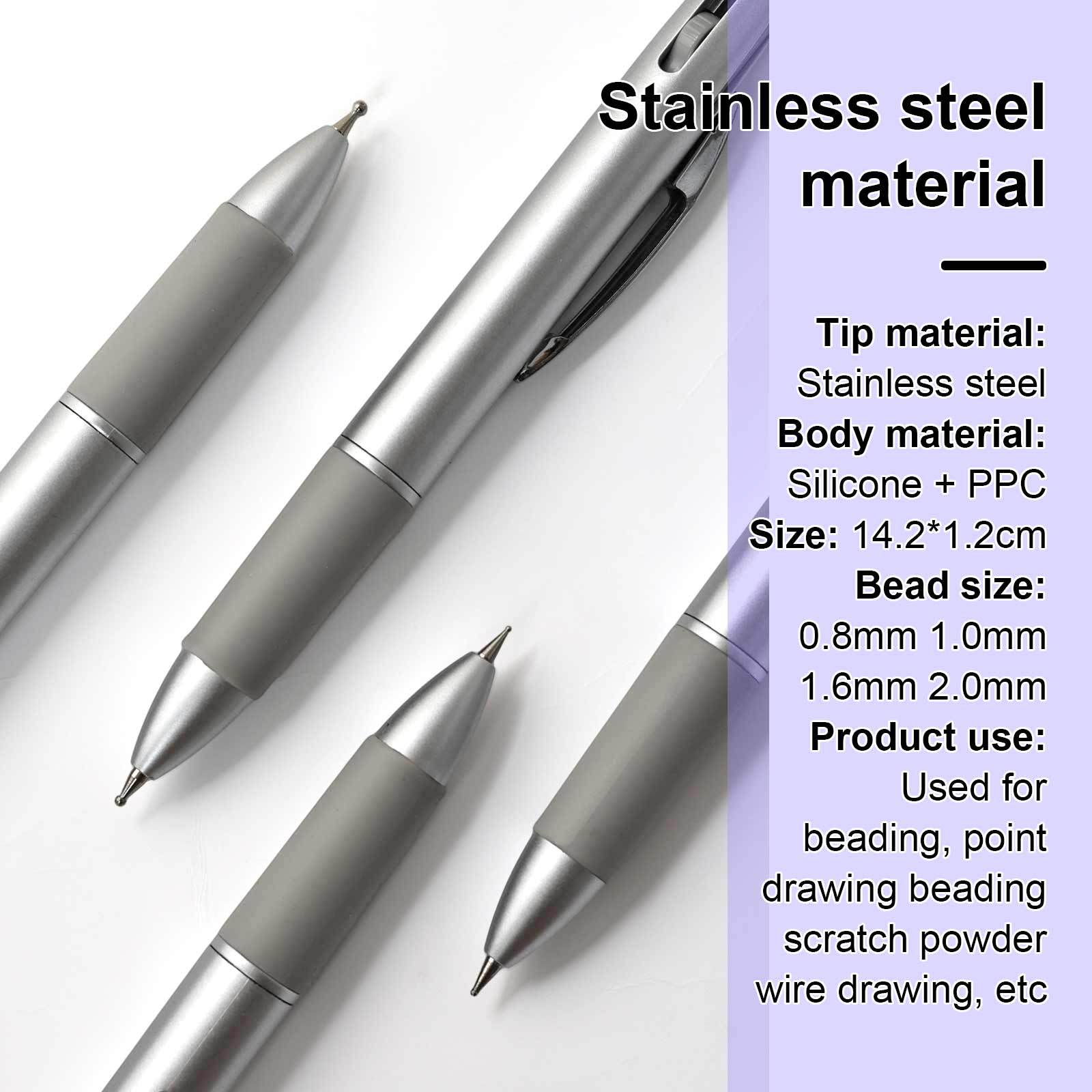 Five in One Nail Dotting Pen Powder Silicone Application Brush Nail Painting Brush