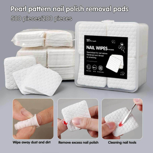 Lint Free Nail Cleaning Pads Cotton Nail Polish Remover Pad