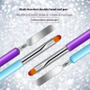 Dual Head Nail Polish Brush Painting Pen Nail Art Tools UV Nail Gel Brush for Extension Tip