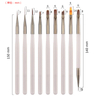 Ice Gray Handle Nail Art Brush 3D Painting Pen 
