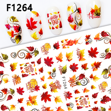 2026 Autumn Leaves Nail Adhesive Sticker