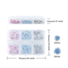 6-grid Carved Rose Nail Decoration Resin Artificial Rose Flower Nail Accessories