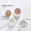 Double Dish Ceramics Nail Brush Wash Cup With Strainer