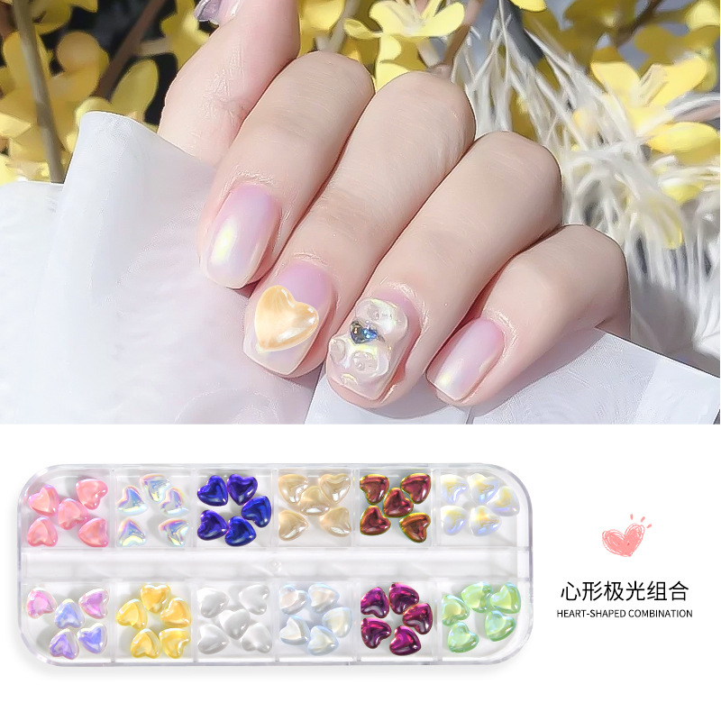 Heart Shape Nail Rhinestones