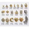 Nail Art Zircon Jewelry Real Gold Plating Nail Diamond Decorations Good Quality Not Fade
