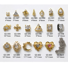 Nail Art Zircon Jewelry Real Gold Plating Nail Diamond Decorations Good Quality Not Fade