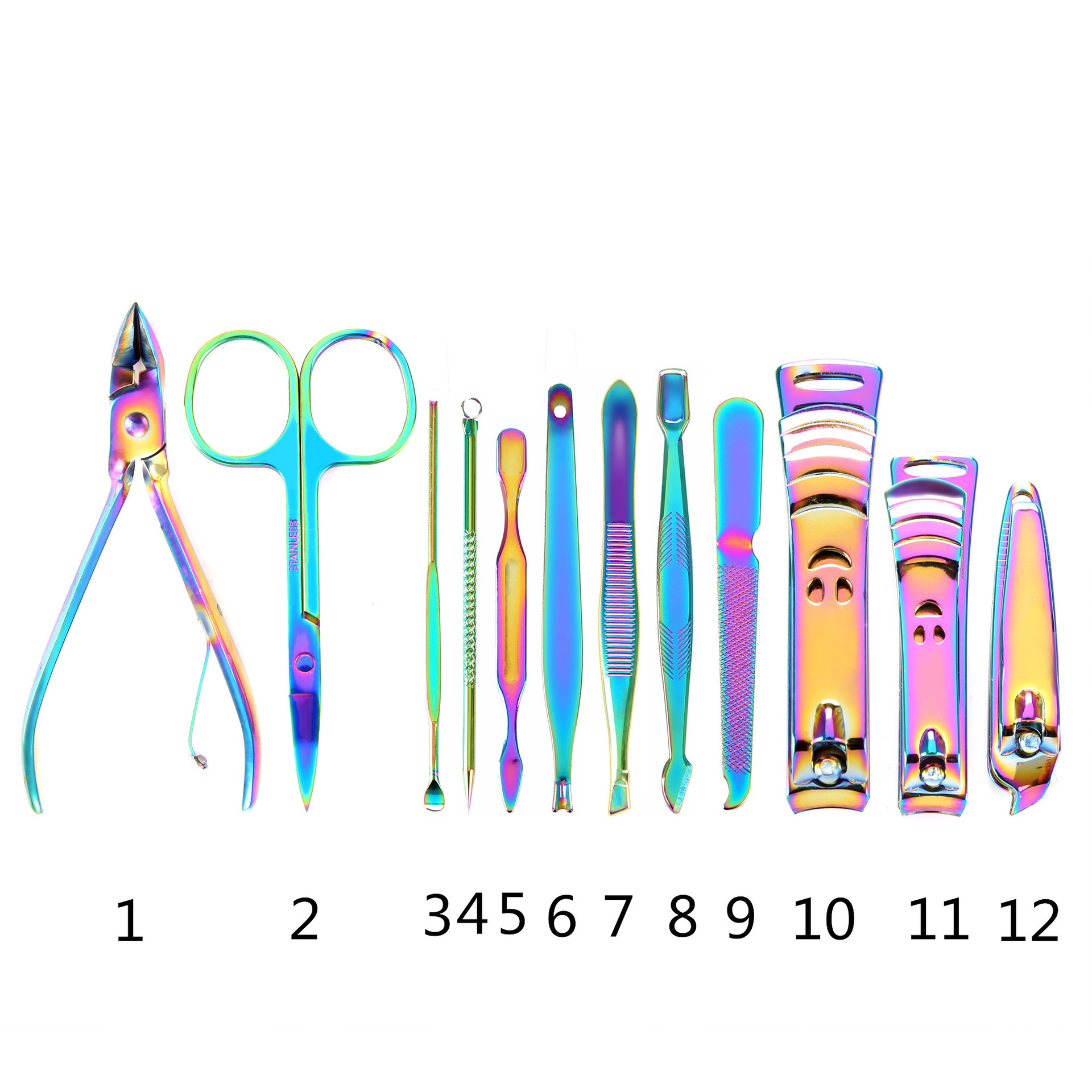 Color Plated Stainless Steel Dead Skin Scissors Symphony Nail Clipper