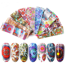 2019 Spring Flower Nail Transfer Foil Sticker Set
