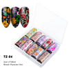 Mixed Flower Nail Transfer Foil Sticker Set