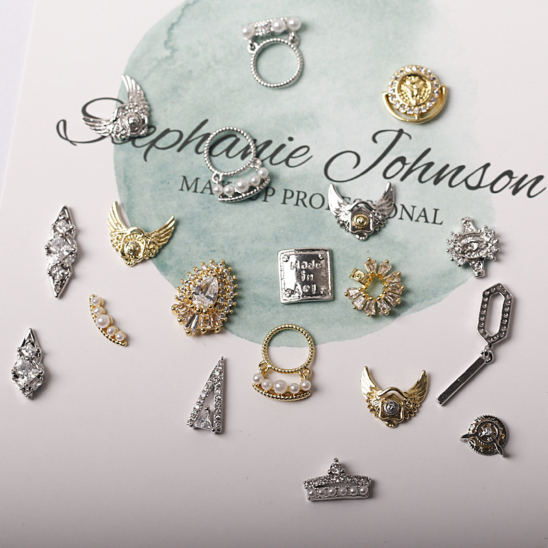 2019 New Vintage Stylish Nail Art Zircon Jewelry High Quality Not Fade