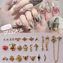 Real Gold Plating Do Not Fade Nails Zircon Jewelry Angel Wings Nail Decoration