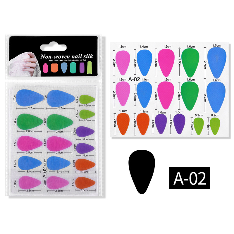 2pcs/bag Non-waven Nail Silk Extension Film