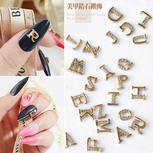 Zircon letters Nail Decoration