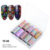 Mixed Flower Nail Transfer Foil Sticker Set