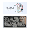 With Plastc Back Zjoy Series Nail Stamp Plate
