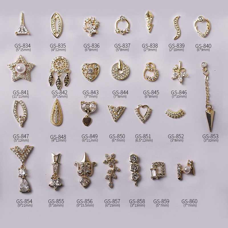 2019 New Nail Art Zircon Jewelry High Quality Not Fade