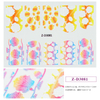 Flower Series Emboss 5D Nail Water Sticker