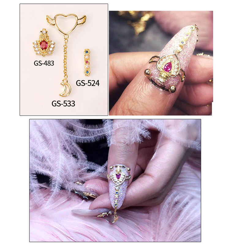 Nail Art Zircon Jewelry Real Gold Plating Nail Diamond Decorations Good Quality Not Fade