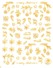CB-144 3D Laser Red Christmas Tree Nail Sticker