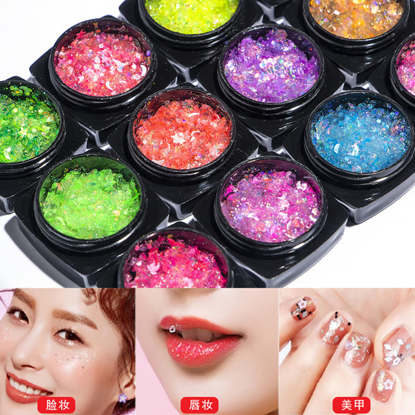 Nail Gel Fluorescent Sequins 