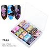 Mixed Flower Nail Transfer Foil Sticker Set