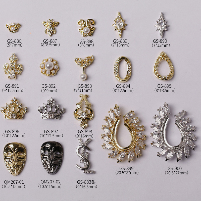 2019 New Nail Art Zircon Jewelry High Quality Not Fade