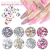 1440pcs AB Glass Flat Bottom Nail Rhinestone