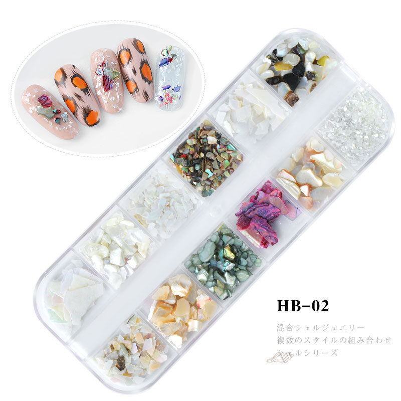 Natural Shellfish Abalone Nail Decoration
