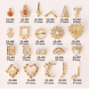 Nail Art Zircon Jewelry Real Gold Plating Nail Diamond Decorations Good Quality Not Fade