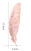 Metal Ultra-thin Feather Leaf Jewelery Tool Nail Art Display Board