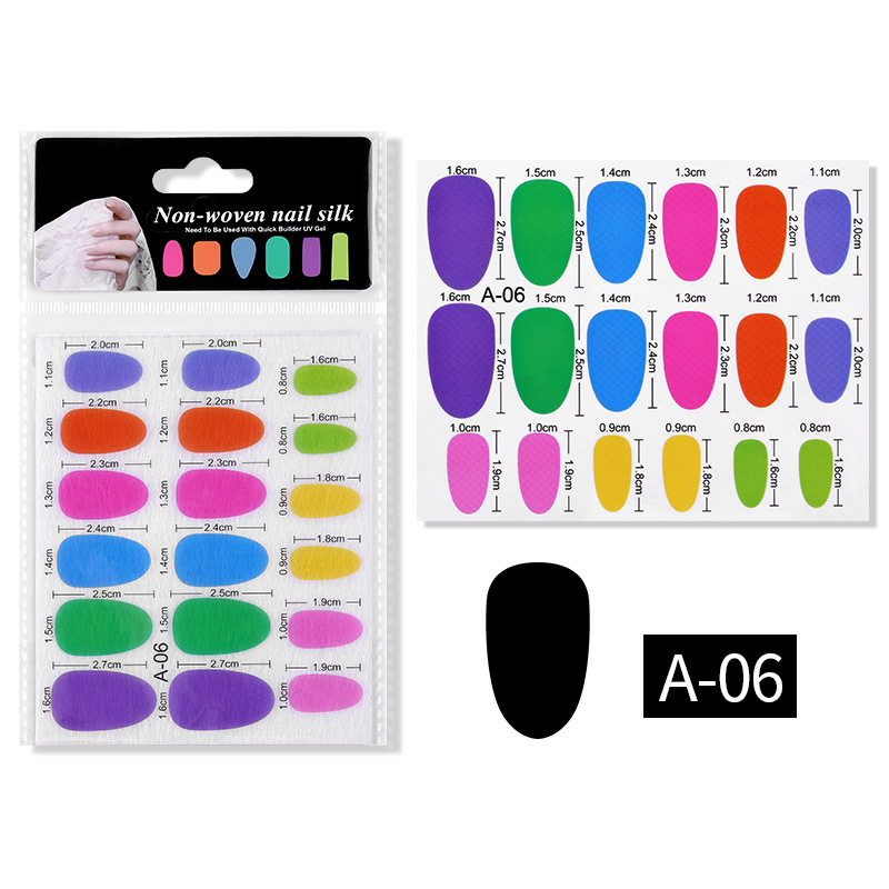 2pcs/bag Non-waven Nail Silk Extension Film