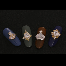 Nail Art Zircon Jewelry Real Gold Plating Nail Diamond Decorations Good Quality Not Fade