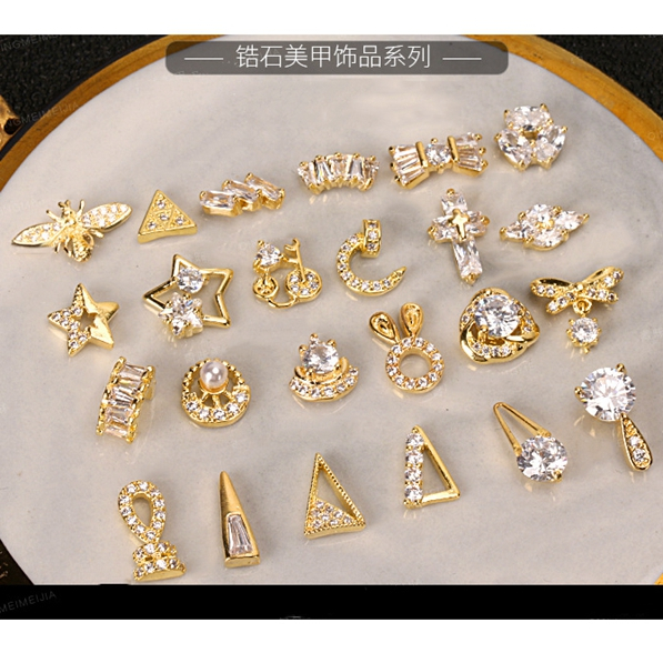 Japanese Nail Jewelry Accessories Nail Diamond Alloy Shiny Decoration