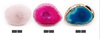 Fashion Agate Stone Gold Plated Nail Color Ring Palette