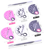 Hand-held Nail Art Stainless Steel Pallet Set