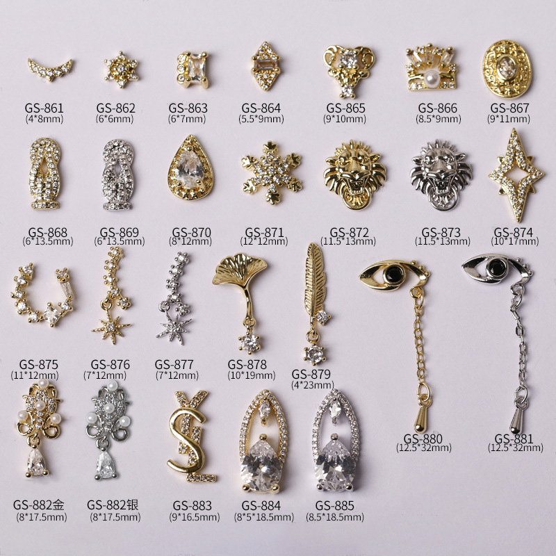 2019 New Nail Art Zircon Jewelry High Quality Not Fade