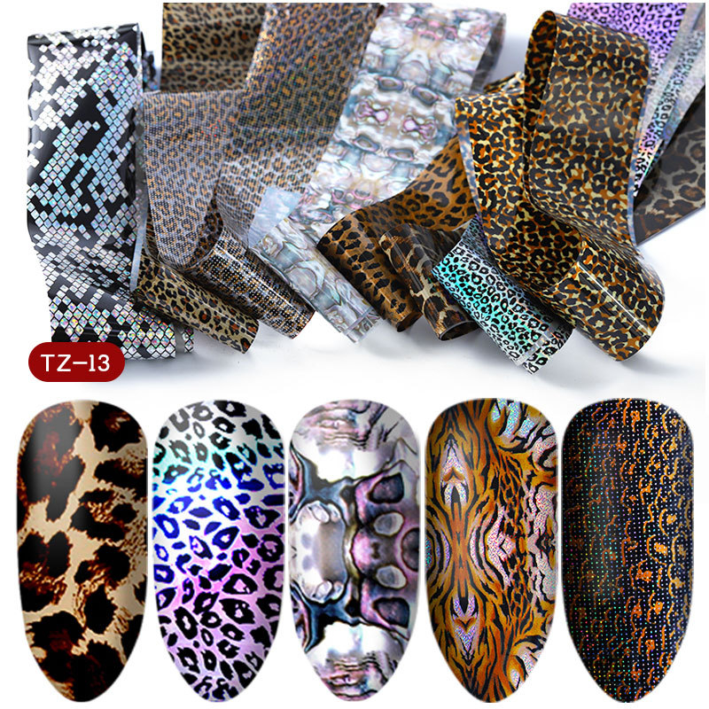 Mixed Geometric Patterns Nail Transfer Foil Sticker