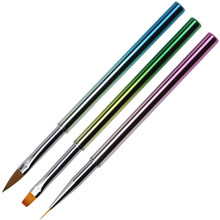 Plating Colorful Handle Nail Brush Set