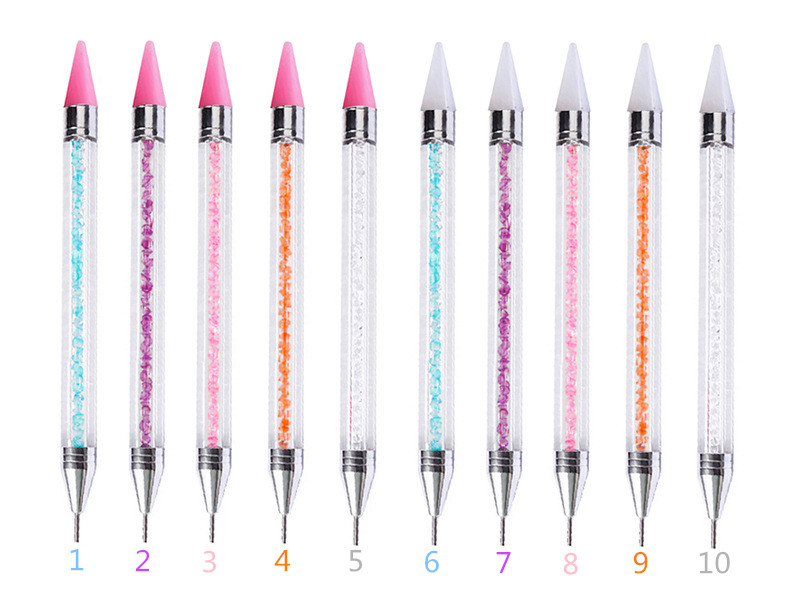 New Nail Silicone Head Rhinestone Pick Up Pen